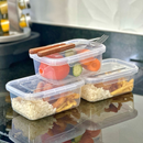 Kit 10 Marmita fitness Potes 800ml Travas Laterais --> BPA FREE organizadores de alimentos vasilhas.