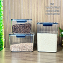 Kit Conjunto de Potes Herméticos em Acrílico Cristal com Trava • Empilháveis • Diversos Tamanhos e Modelos • Vedação Pró