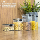 Kit Conjunto de Potes Herméticos em Acrílico Cristal com Trava • Empilháveis • Diversos Tamanhos e Modelos • Vedação Pró