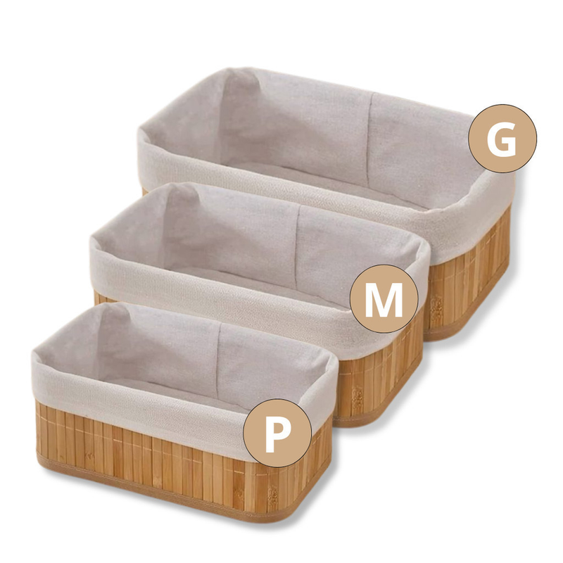 Cesto de Roupa Bambu Retangular Redondo Com Tampa Cesto Organizador Roupa Suja Alças Banheiro Bege